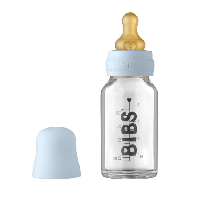 BIBS Glazen Fles - Baby Blue product foto